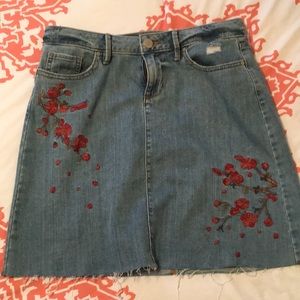 embroidered skirt